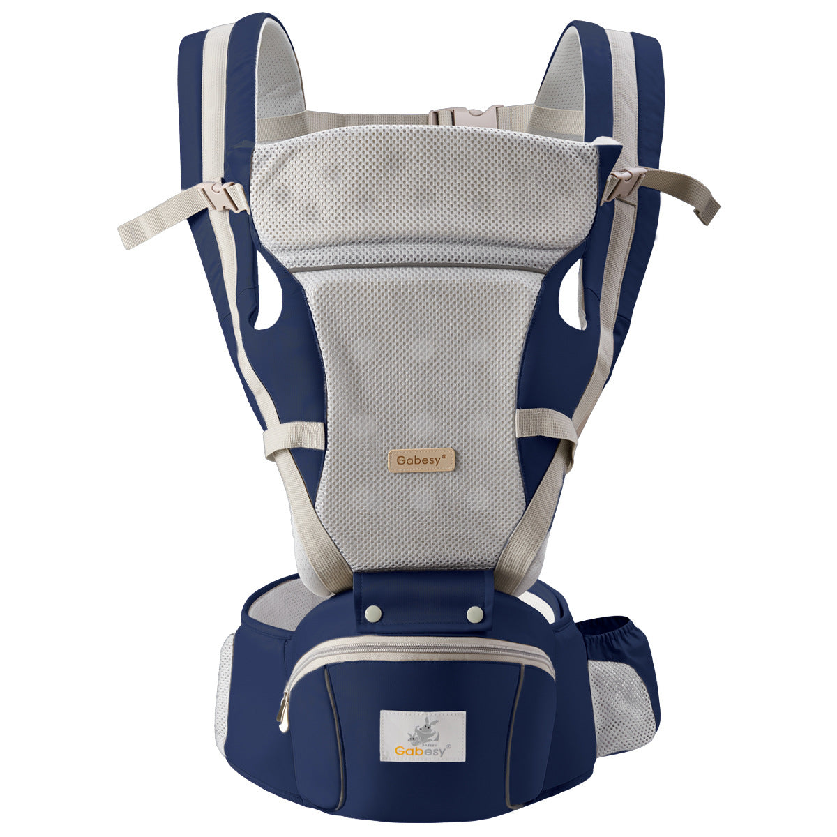 baby carrier with hip seat adapting to the baby's growth and the needs of each stage.