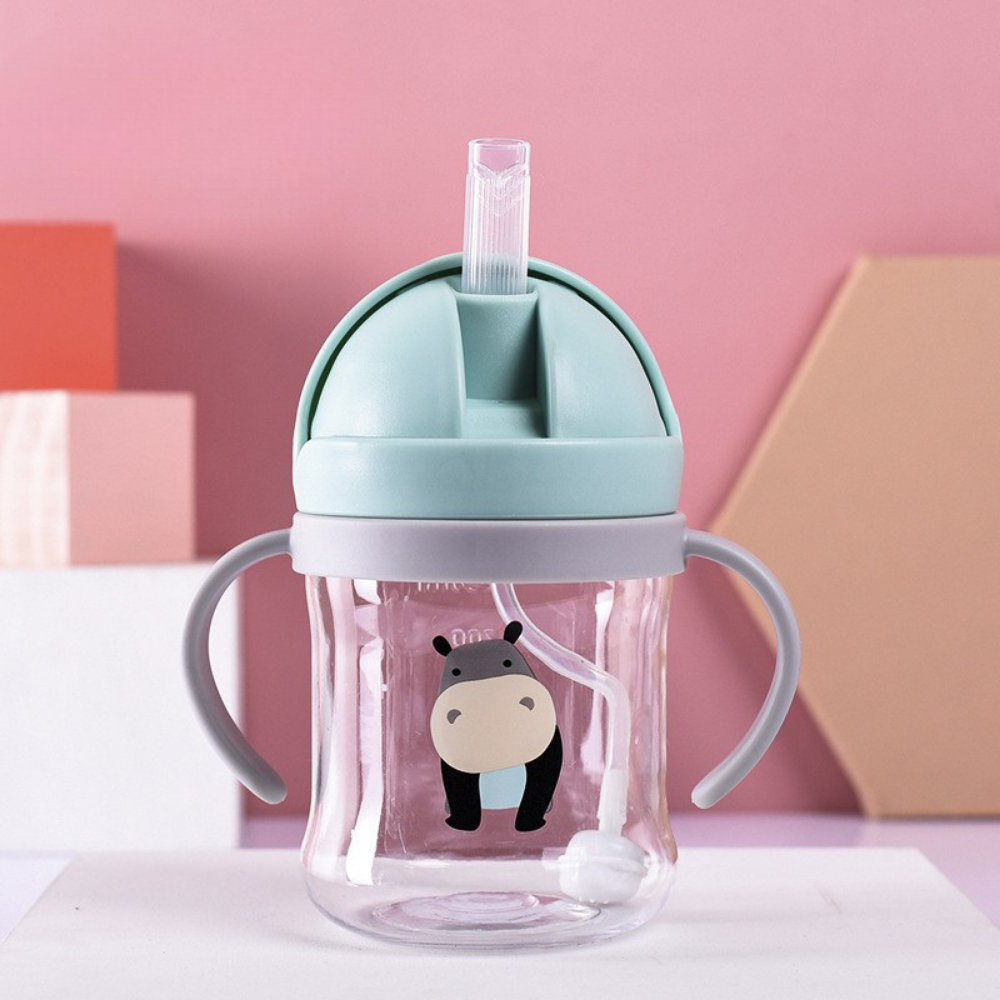 Baby Straw CupIt has a soft straw (usually made of silicone)