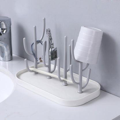 Baby bottle draining rack, multi-functional detachable cup rack, cleaning cactus hanging drying rack