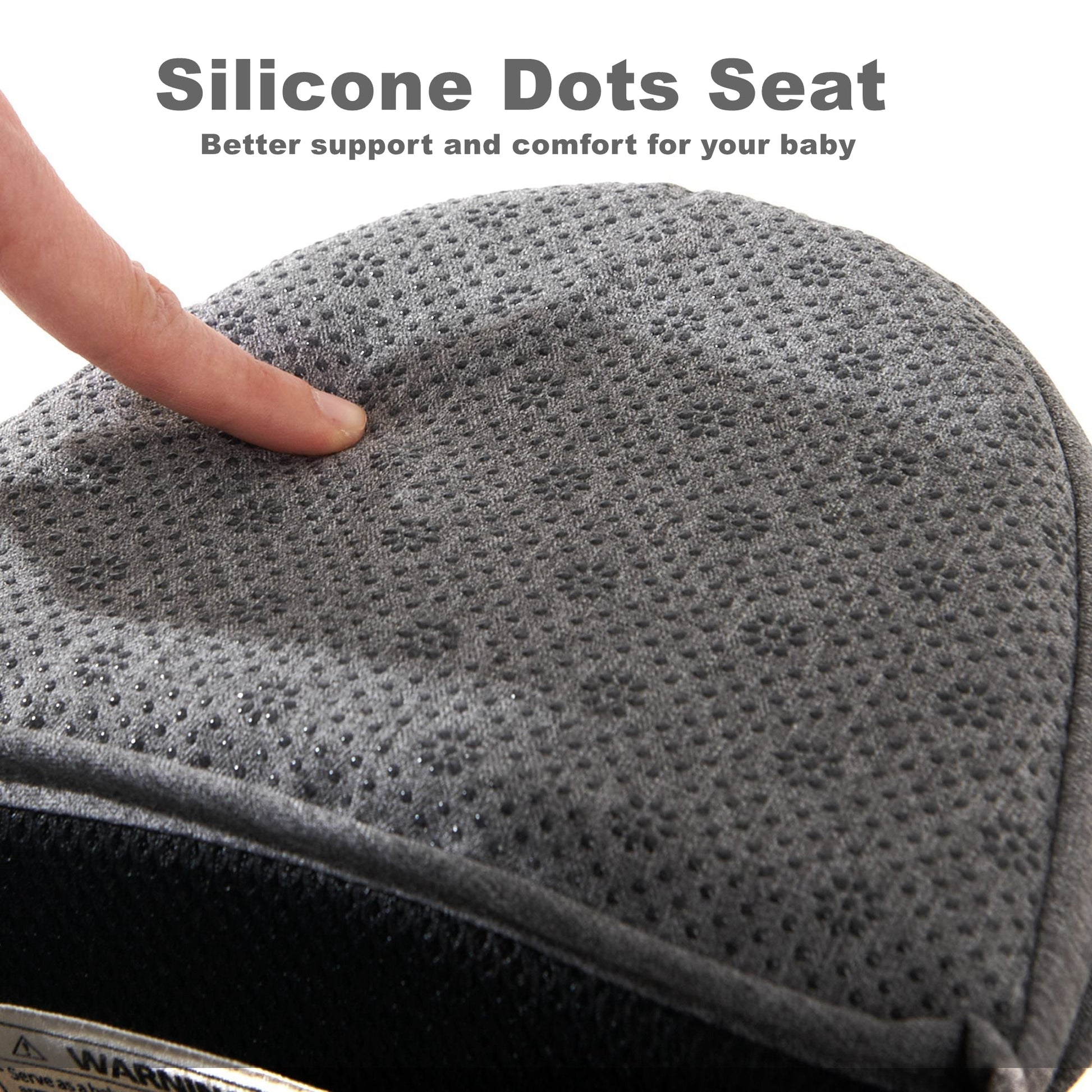 Ergonomic Collapsible Hipseat Carrier  Non-slip seat with silicone dots