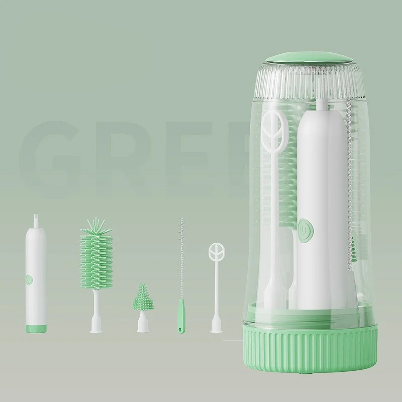 Electric baby bottle brush