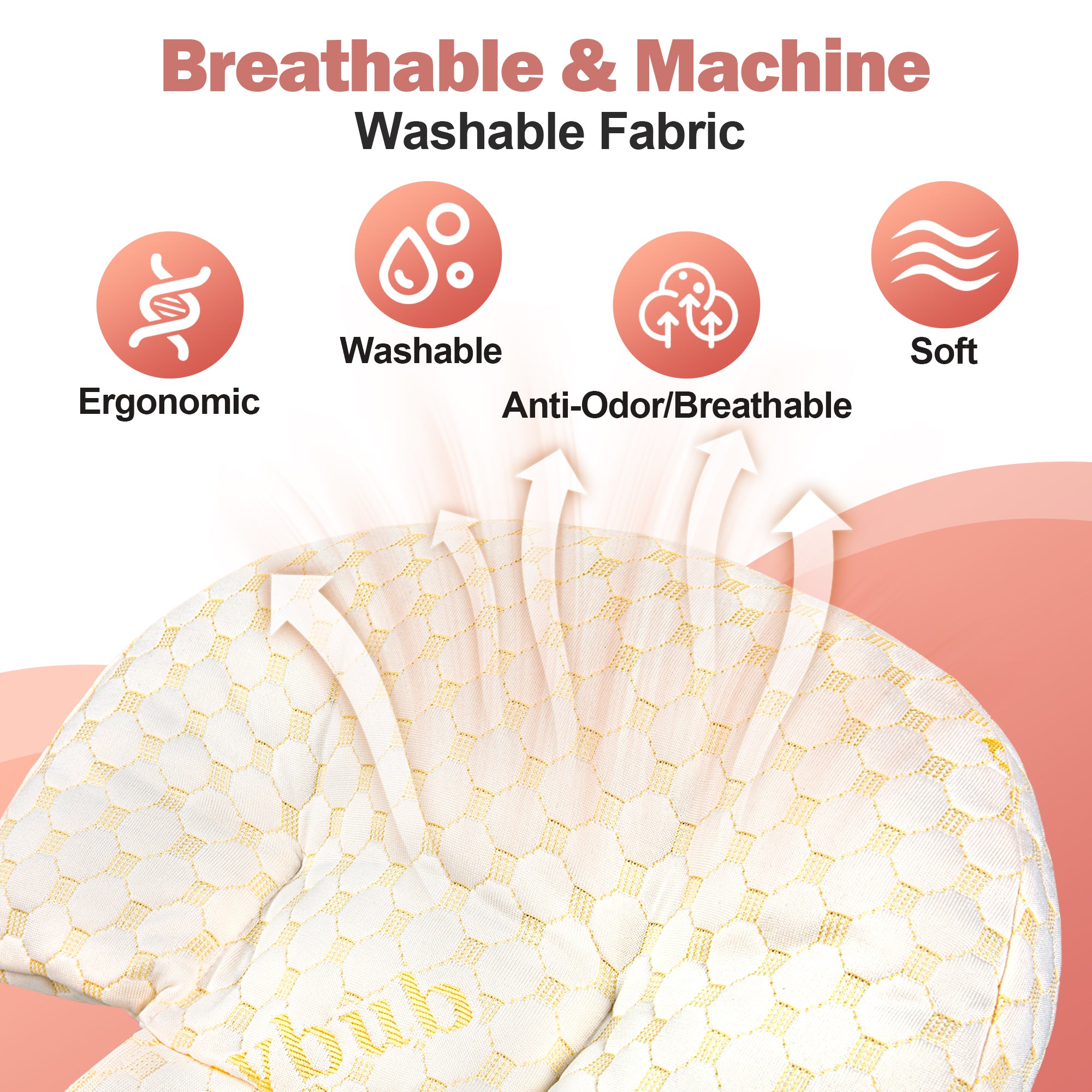 Pregnancy Pillow with Adjustable Fill – Designed by Moms for Comfort