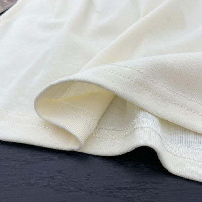 feeding short-sleeved pure cotton T-shirt, postpartum U-neck color-blocking top for feeding during the confinement period, trendy outerwear for hot moms going out