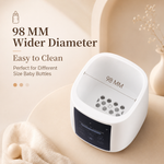 White baby bottle warmer with 98MM diameter