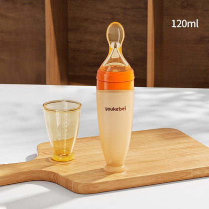 silicone baby feeding spoon bottleAll-in-one design reduces clutter, improves hygiene, and simplifies feeding