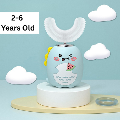 U Shaped Electric Toothbrush Light Blue 