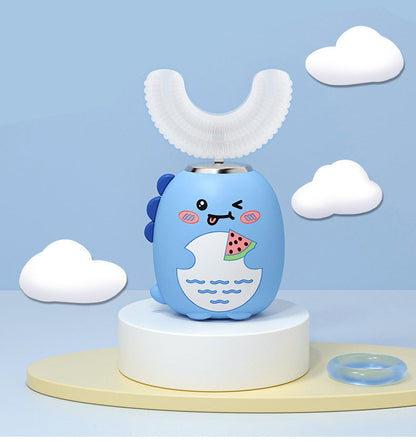 U Shaped Electric Toothbrush Blue