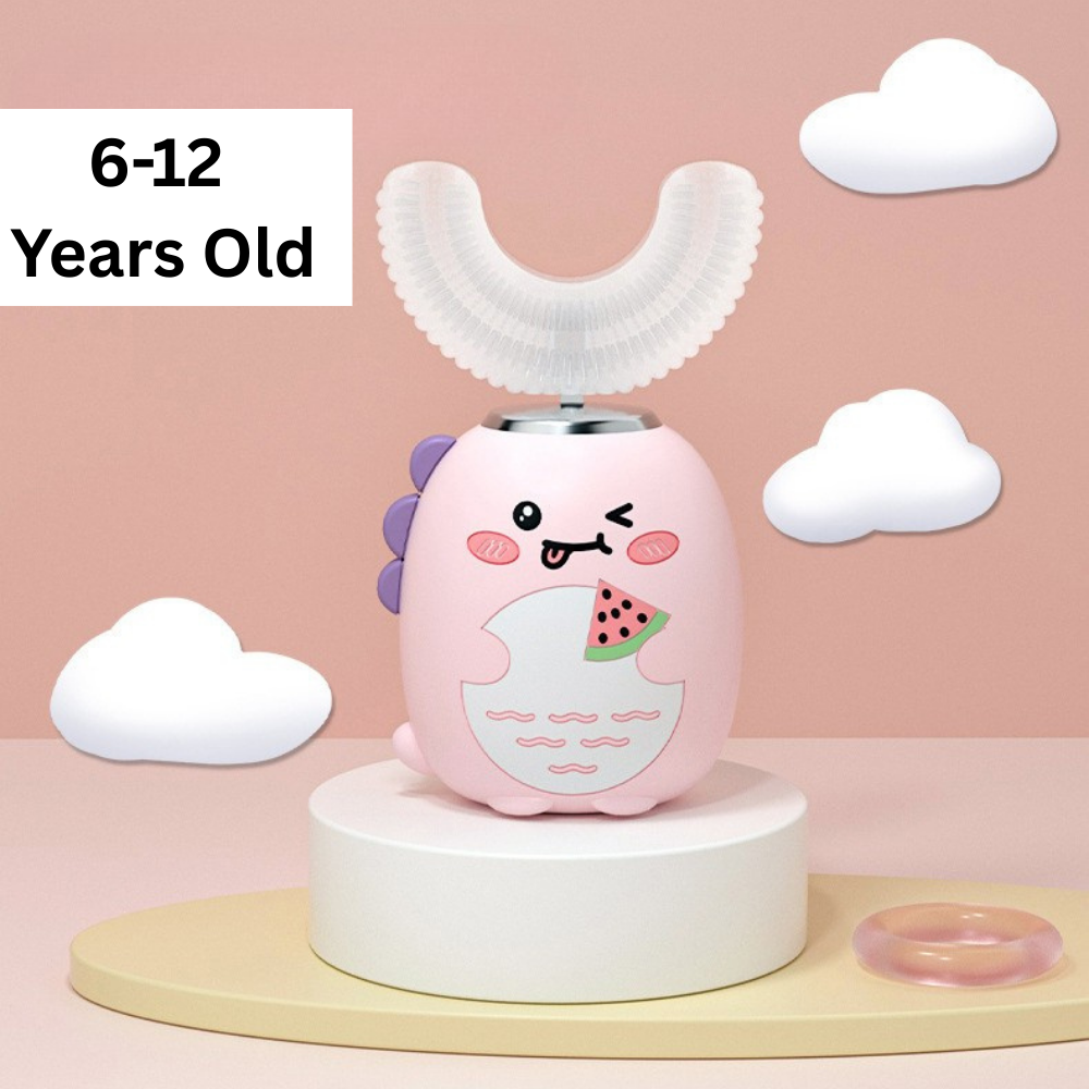 U Shaped Electric Toothbrush Pink