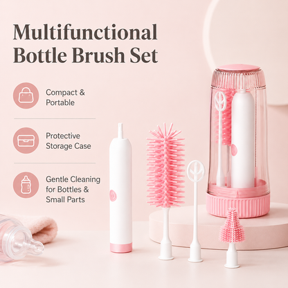 Electric baby bottle brush