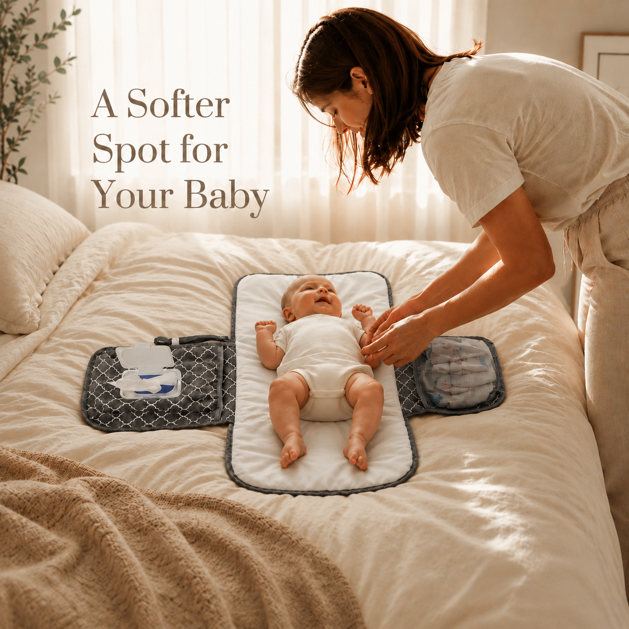 Baby Changing Pad Waterproof Portable for Diaper Change