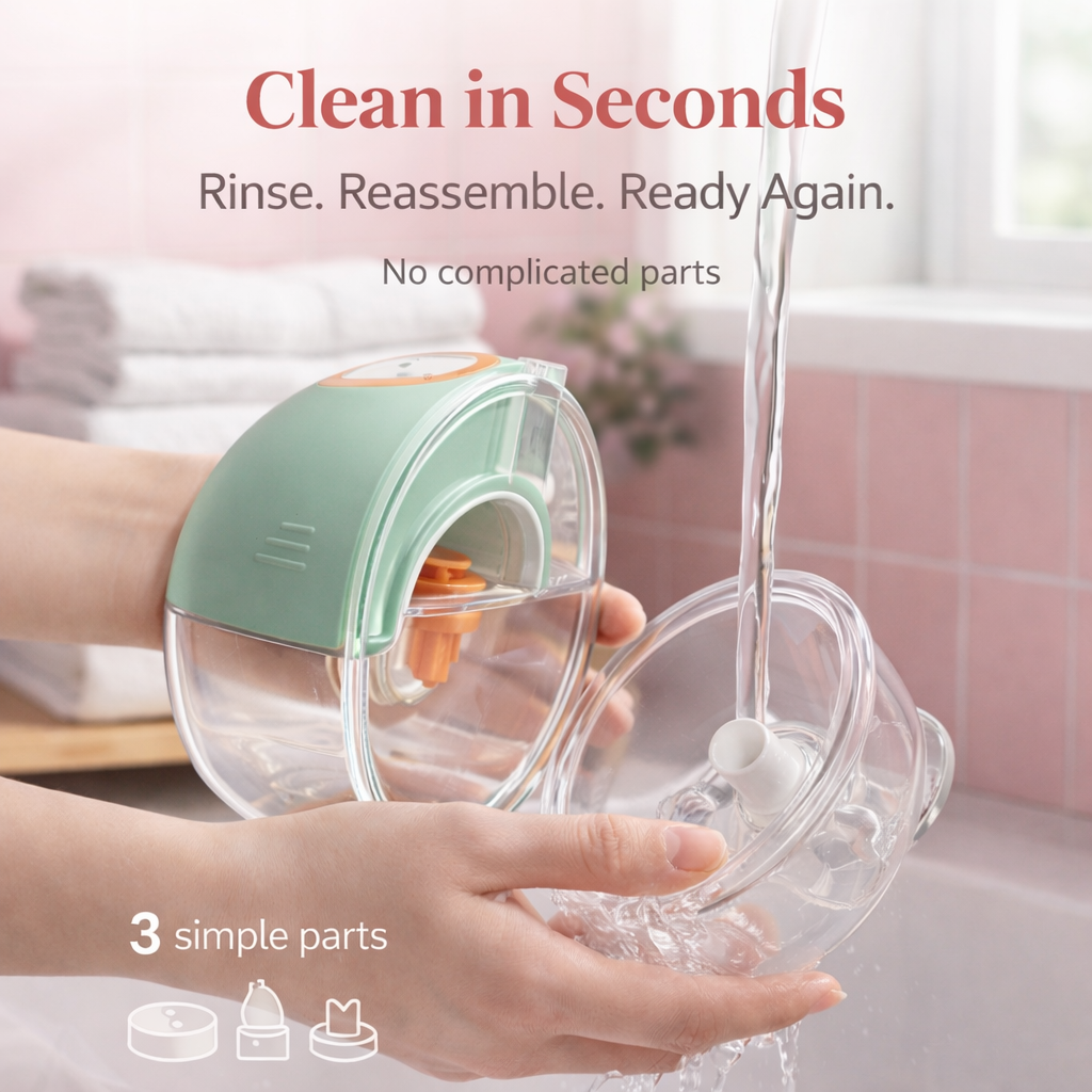 hands free breast pump Quiet, comfortable and safe