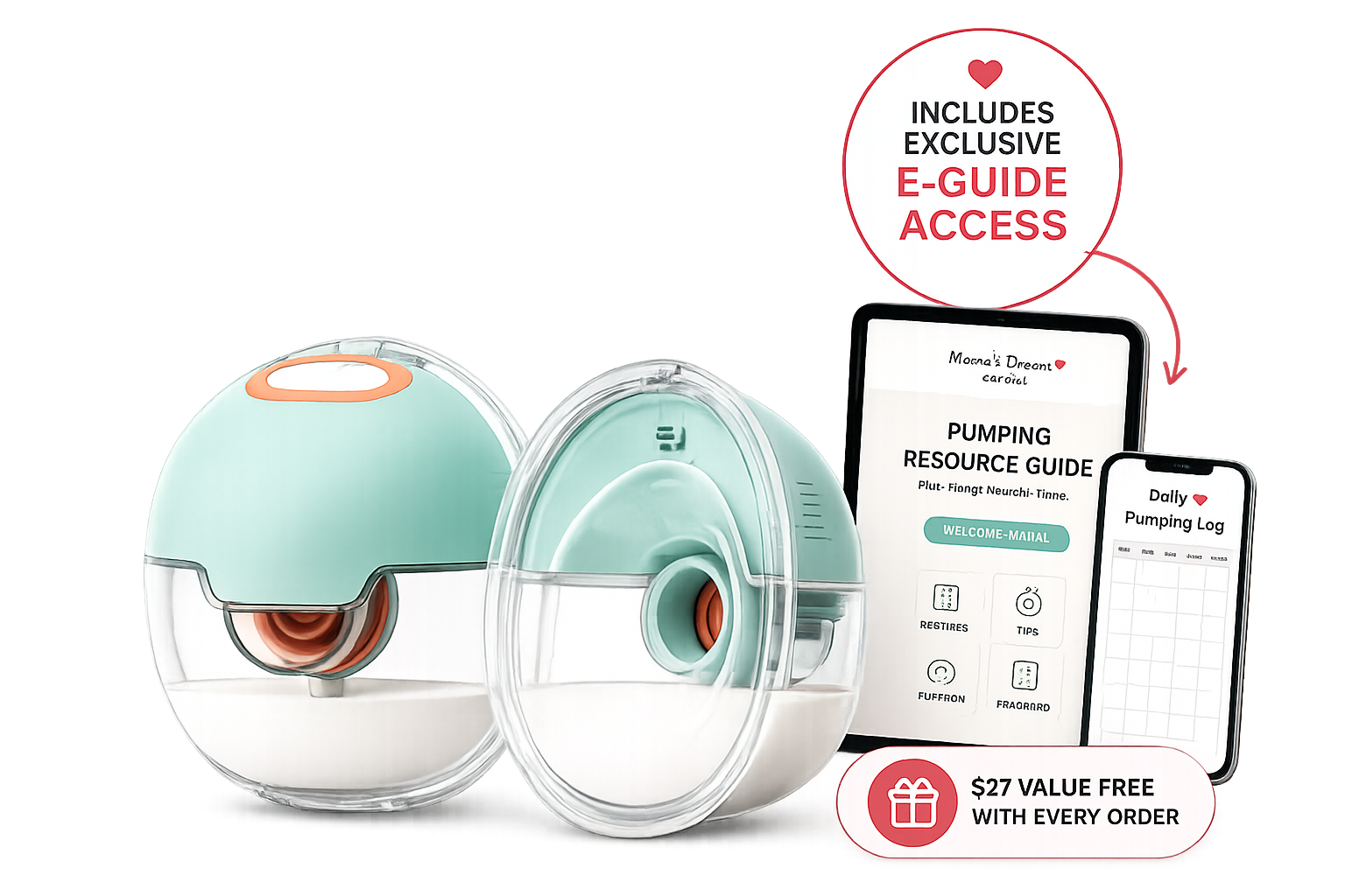 Hands Free Wearable Breast  Pump for Busy Moms