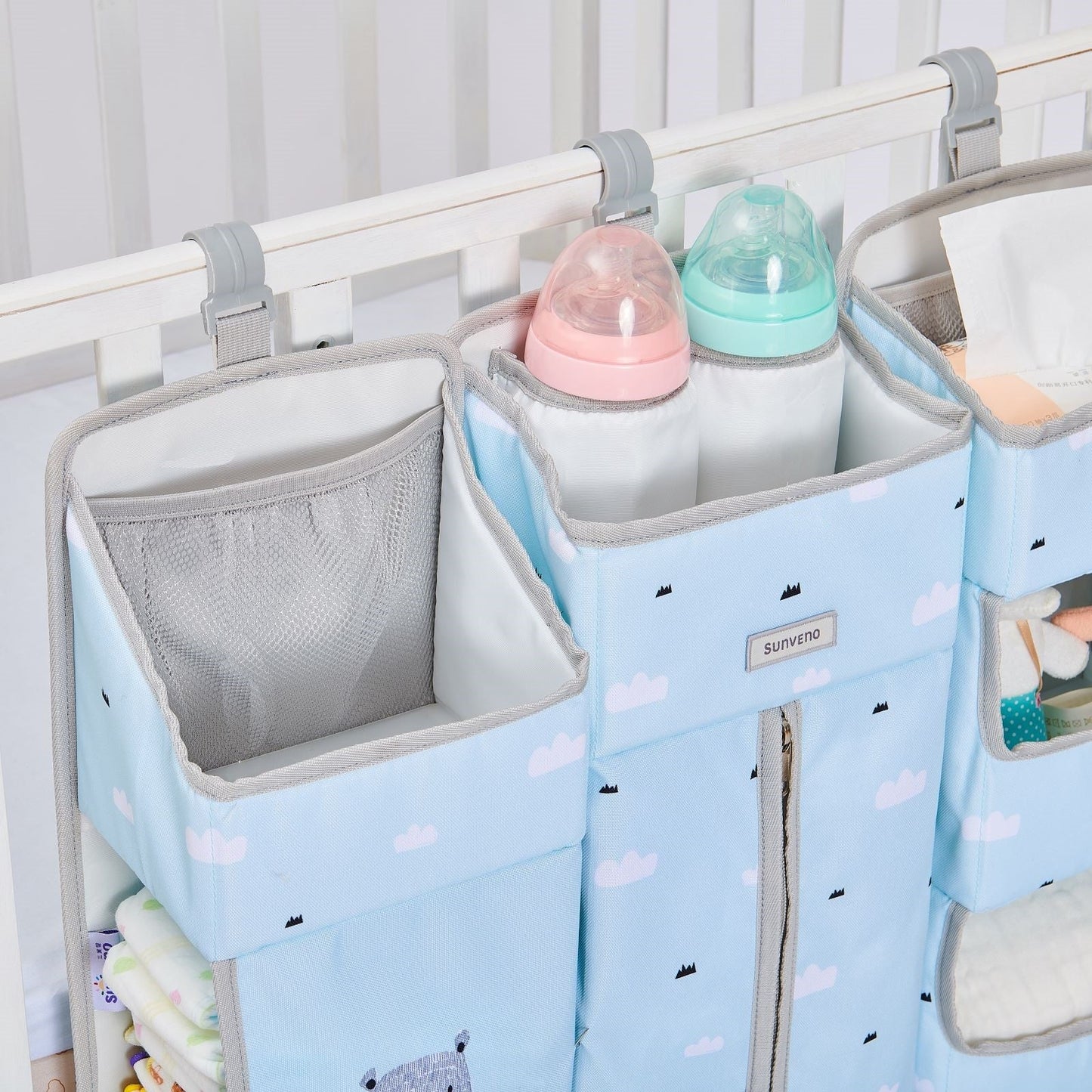 3-in-1 Crib Organizer Strong, Secure & Durable