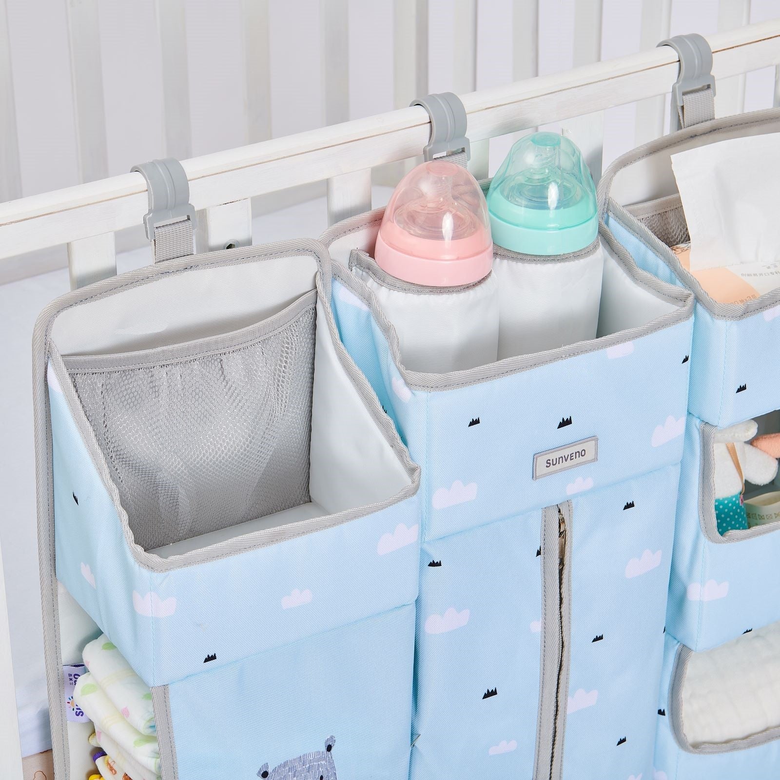 3-in-1 Crib Organizer Strong, Secure & Durable