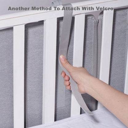3-in-1 Crib Organizersecure straps Adjustable Design for Any Crib