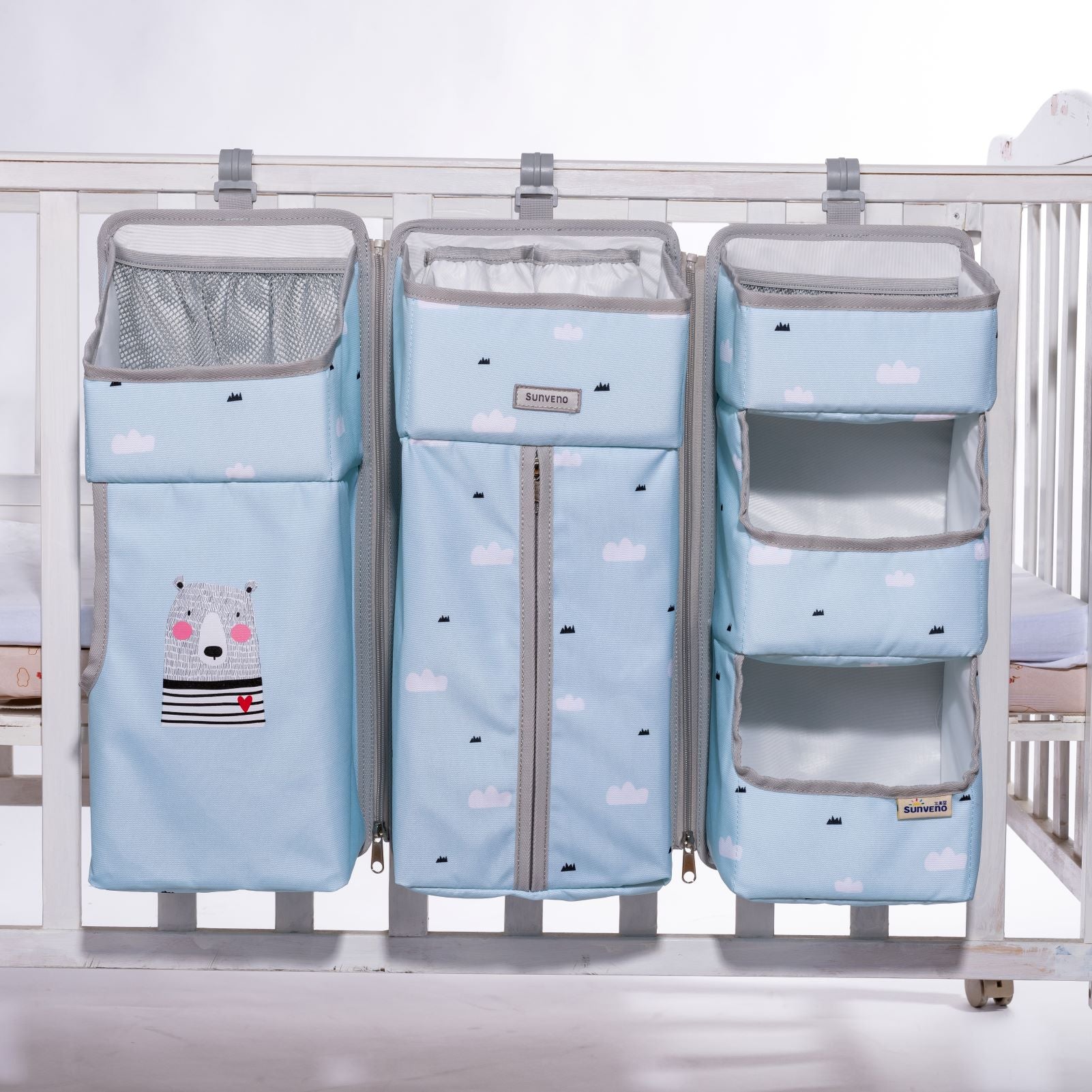 3-in-1 Crib Organizer Everything You Need, Right by Your Side