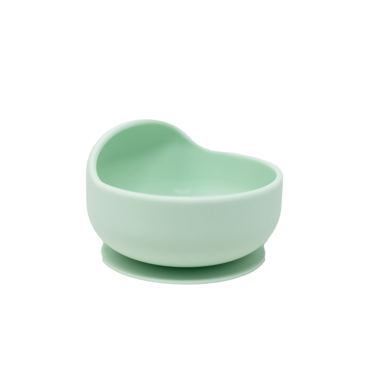 Mint green Baby's Brew baby feeding bowl with suction base on a white background by Mama's Dream