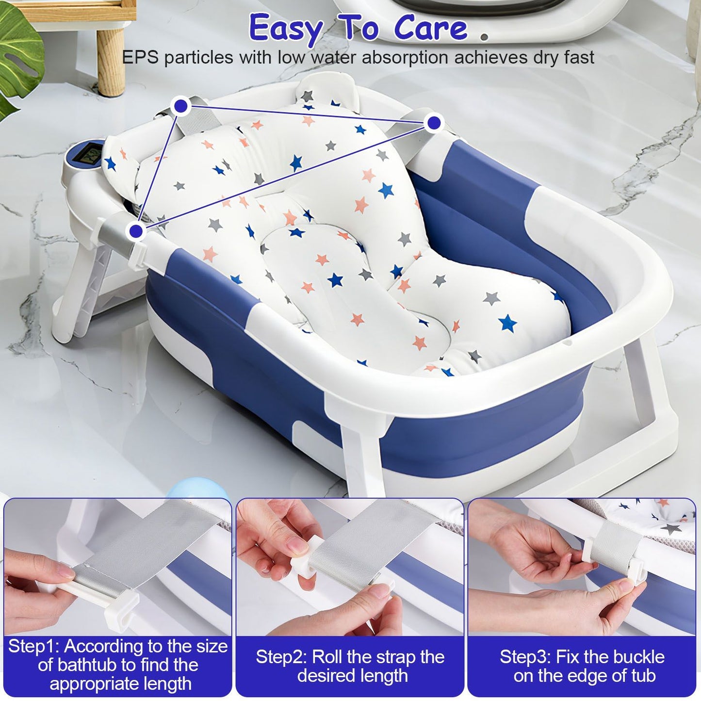 buy collapsible baby bathtub durable material