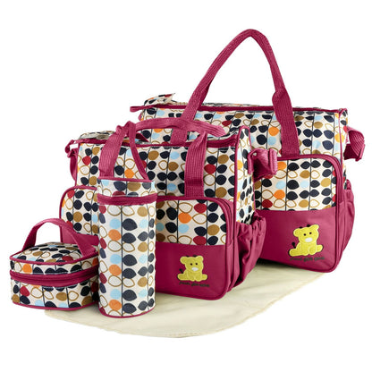 5 Piece Diaper Bag Smart Design for Busy Families