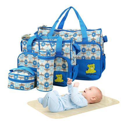 5 Piece Diaper Bag Practical & Elegant Set