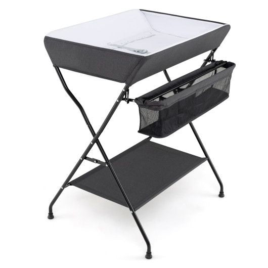Folding changing baby table with store 