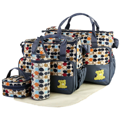 5 piece diaper bag set