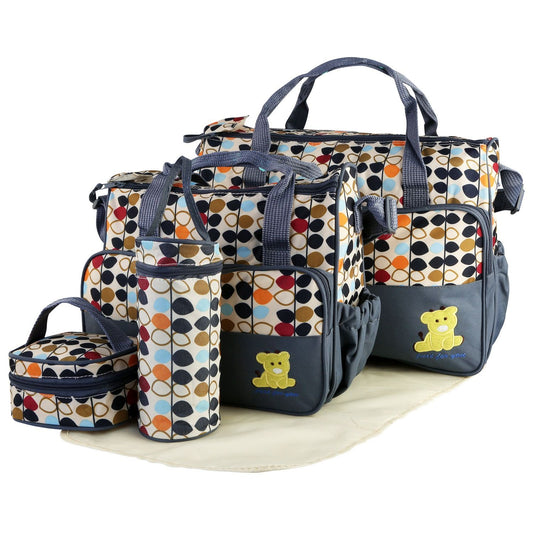 5 piece diaper bag set