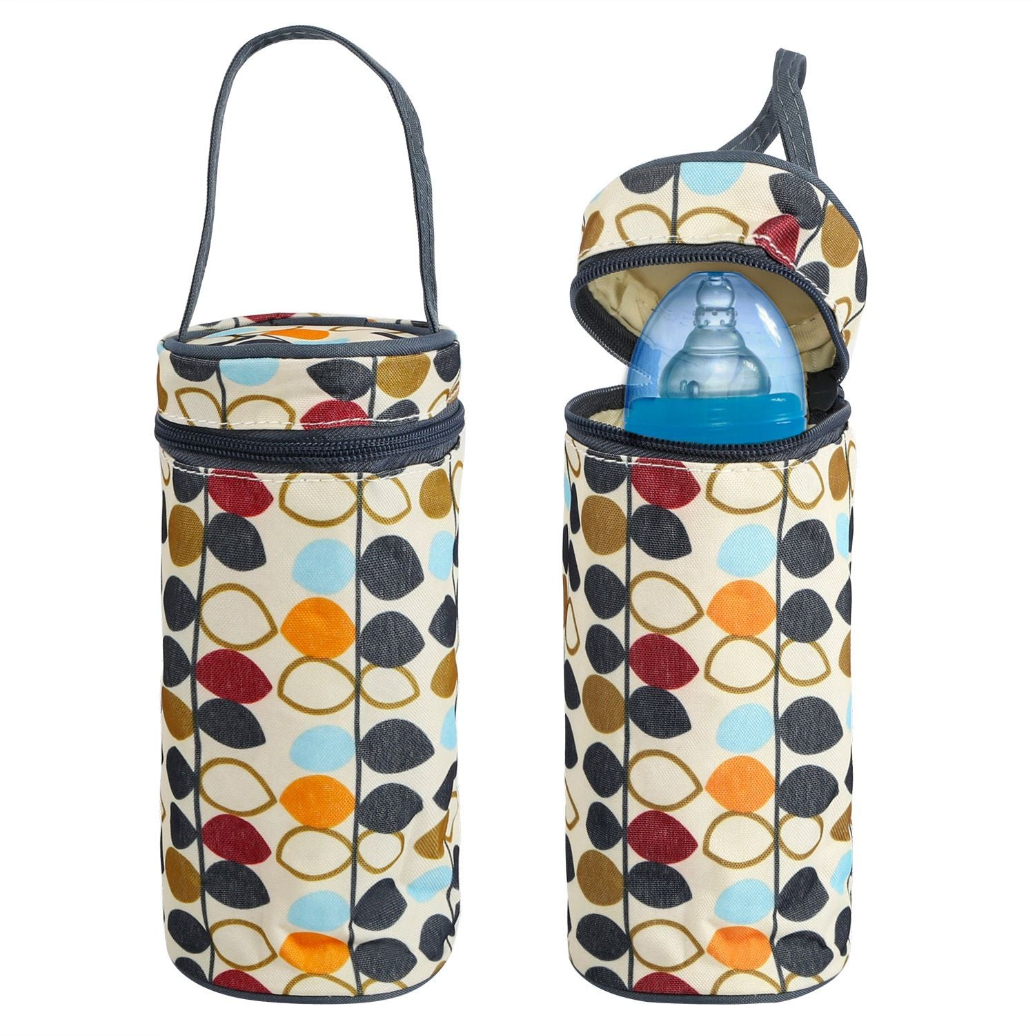 5 piece diaper bag insulated holders